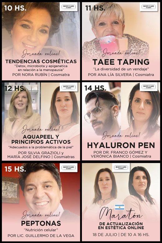 Maratón de actualización en estética online